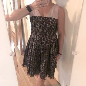 Organza and Lace Cocktail Dress